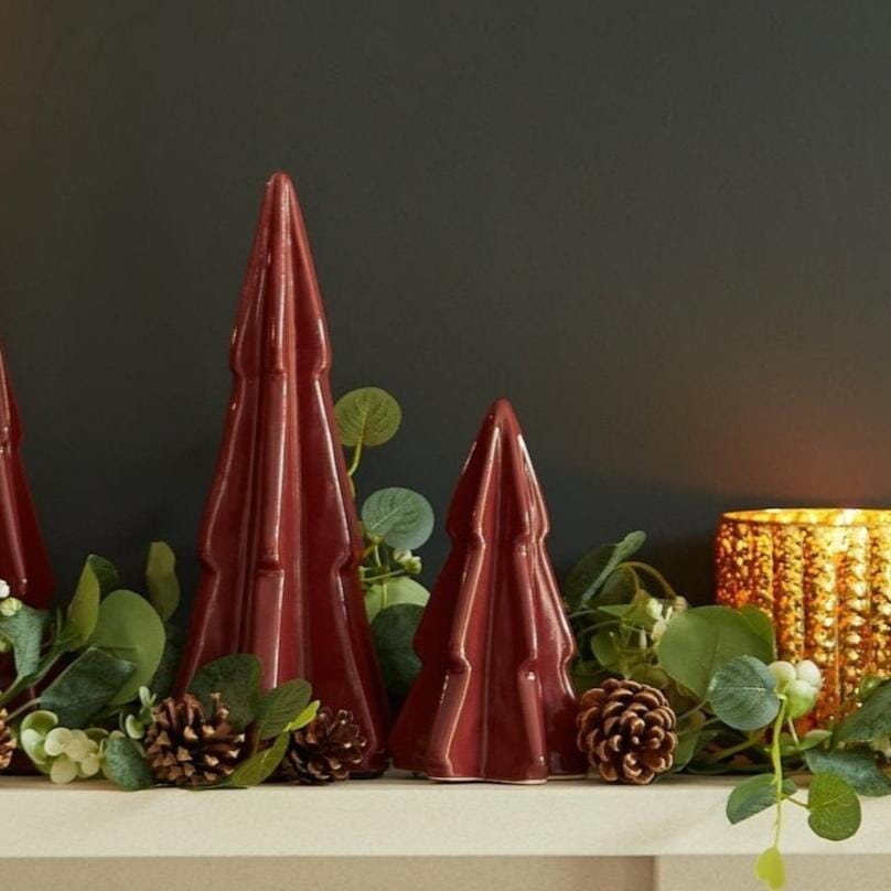 Outlet - Sira Large Ceramic Tree - Red