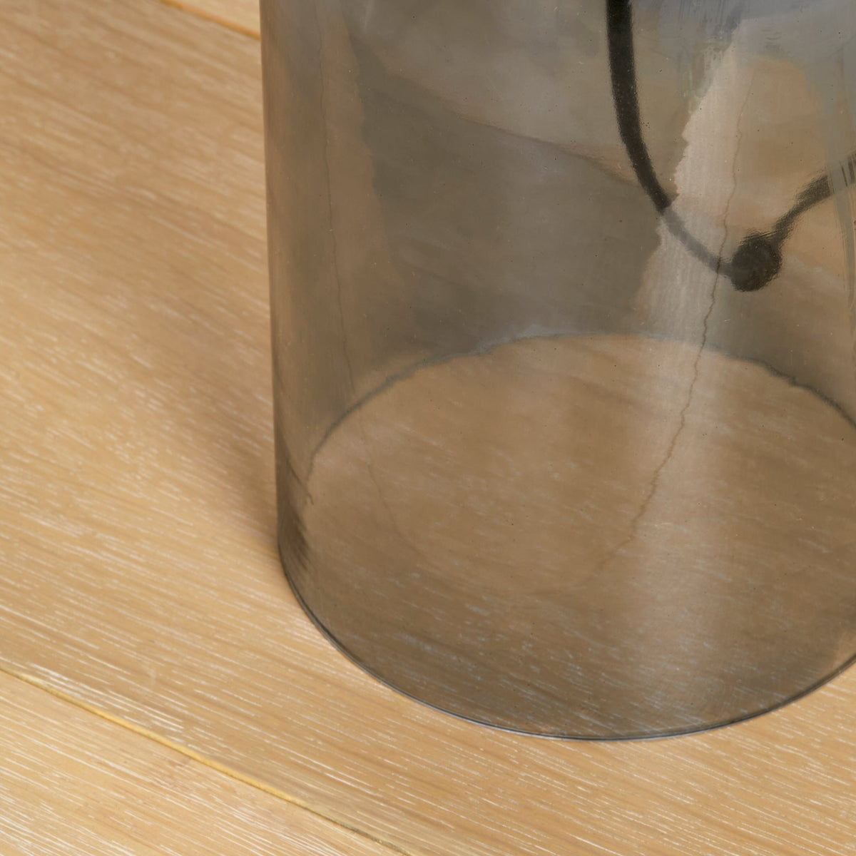 Sutton 50cm Lamp - Smoked Glass