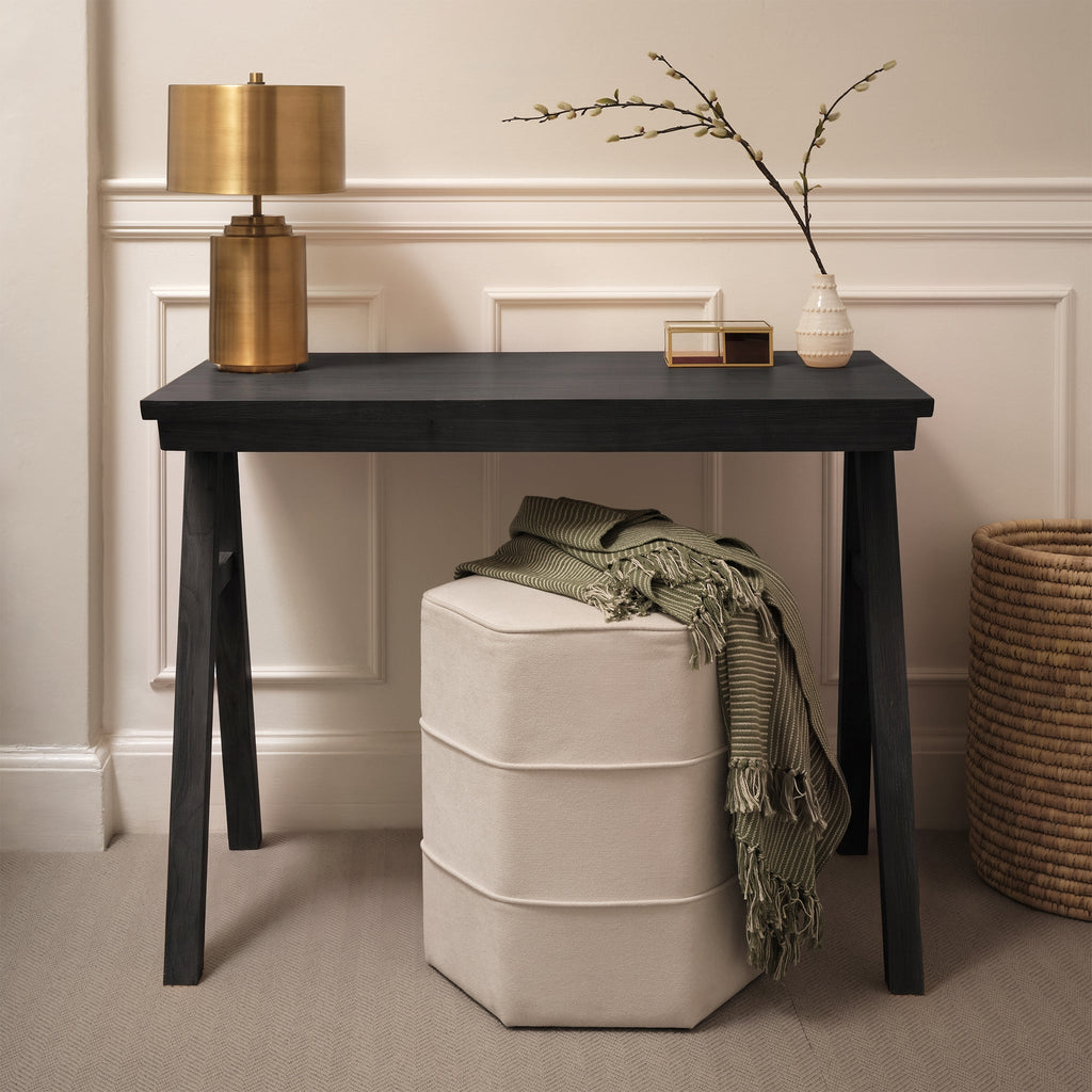 Sabina 100cm Rectangular Desk - Black Oak