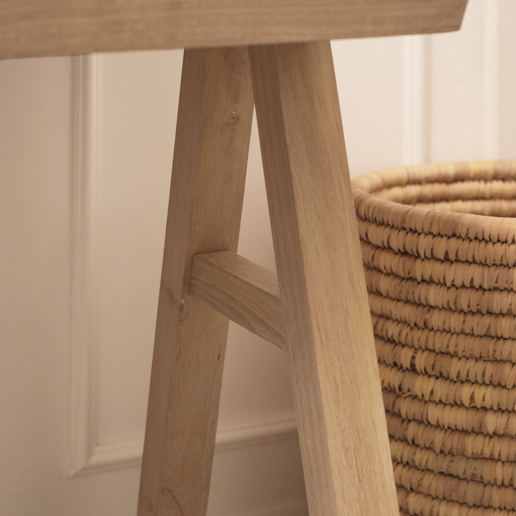 Sabina 100cm Rectangular Desk - Whitewash Oak