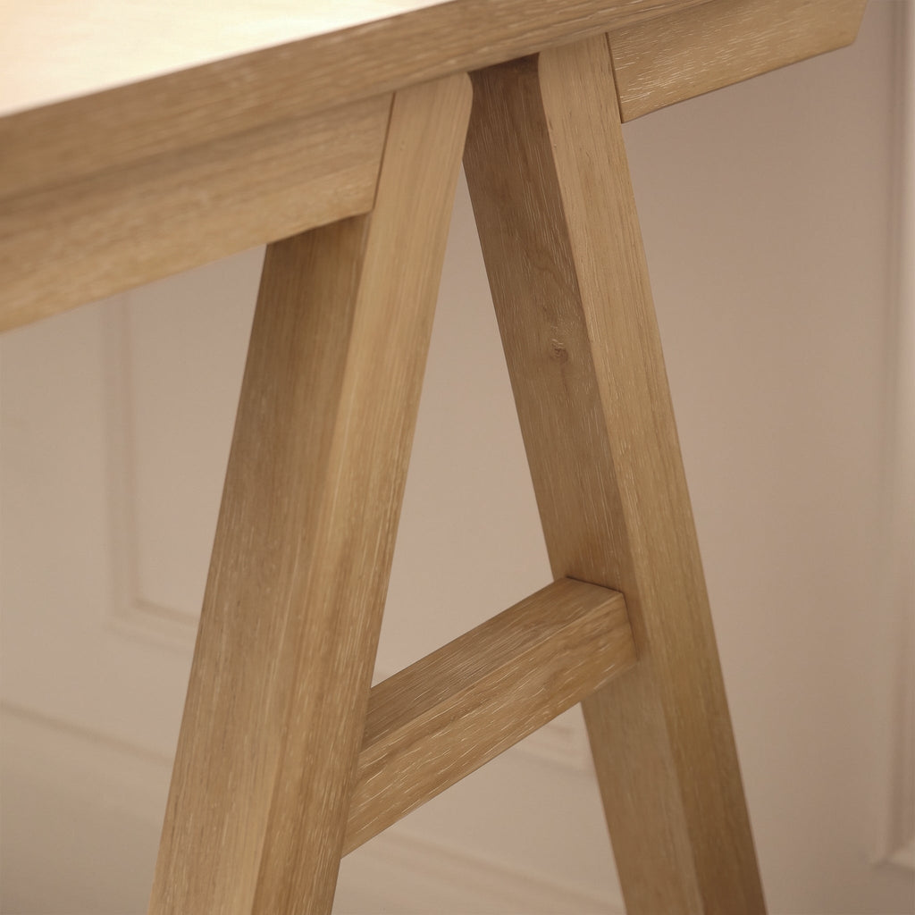 Sabina 100cm Rectangular Desk - Whitewash Oak