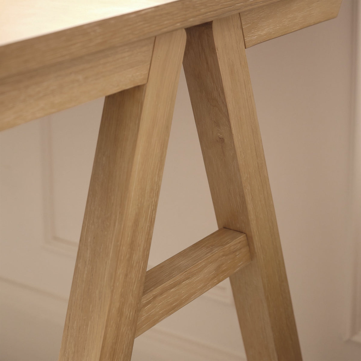 Sabina 100cm Rectangular Desk - Whitewash Oak