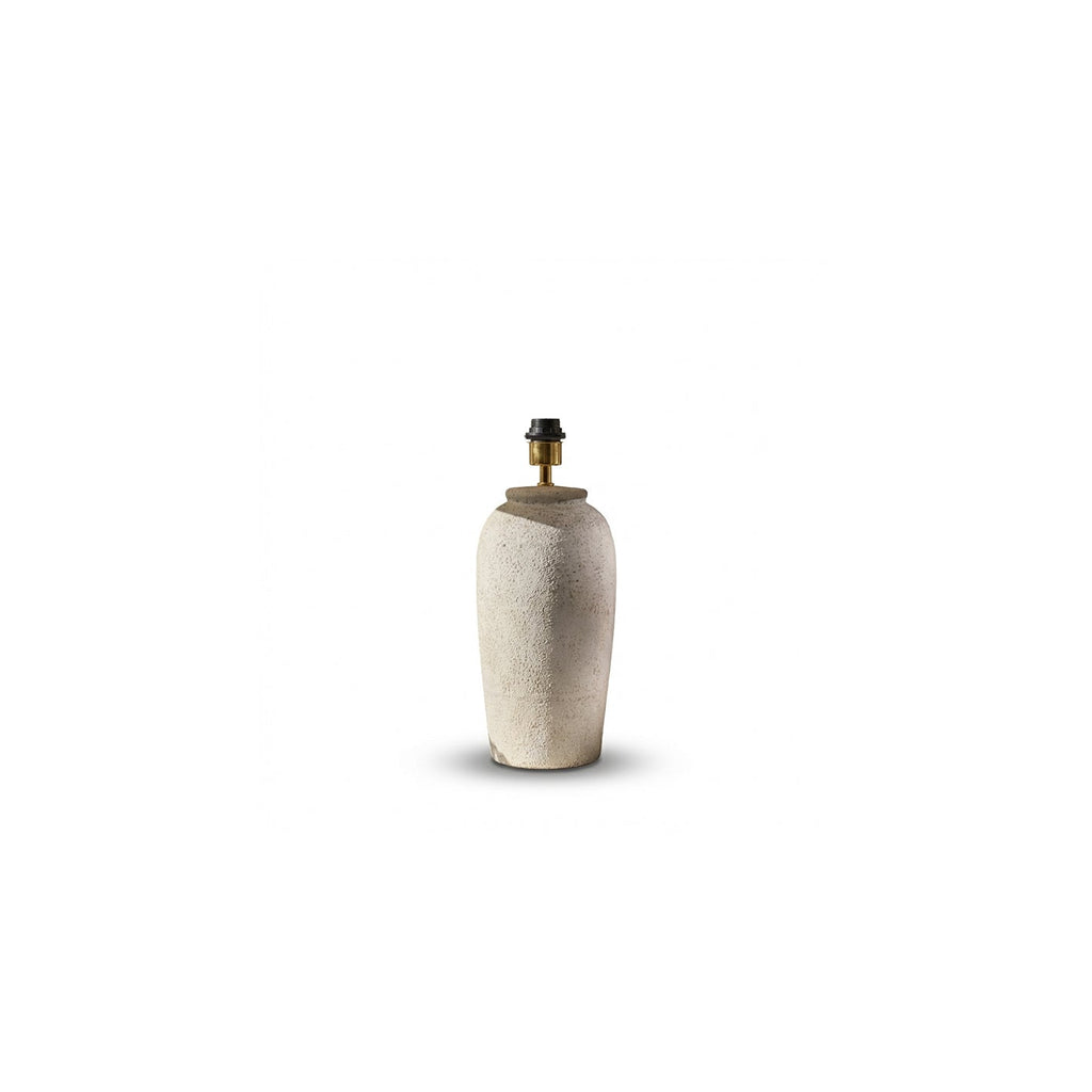 Outlet - Selham 47cm Ceramic Lamp Base - Rustic White