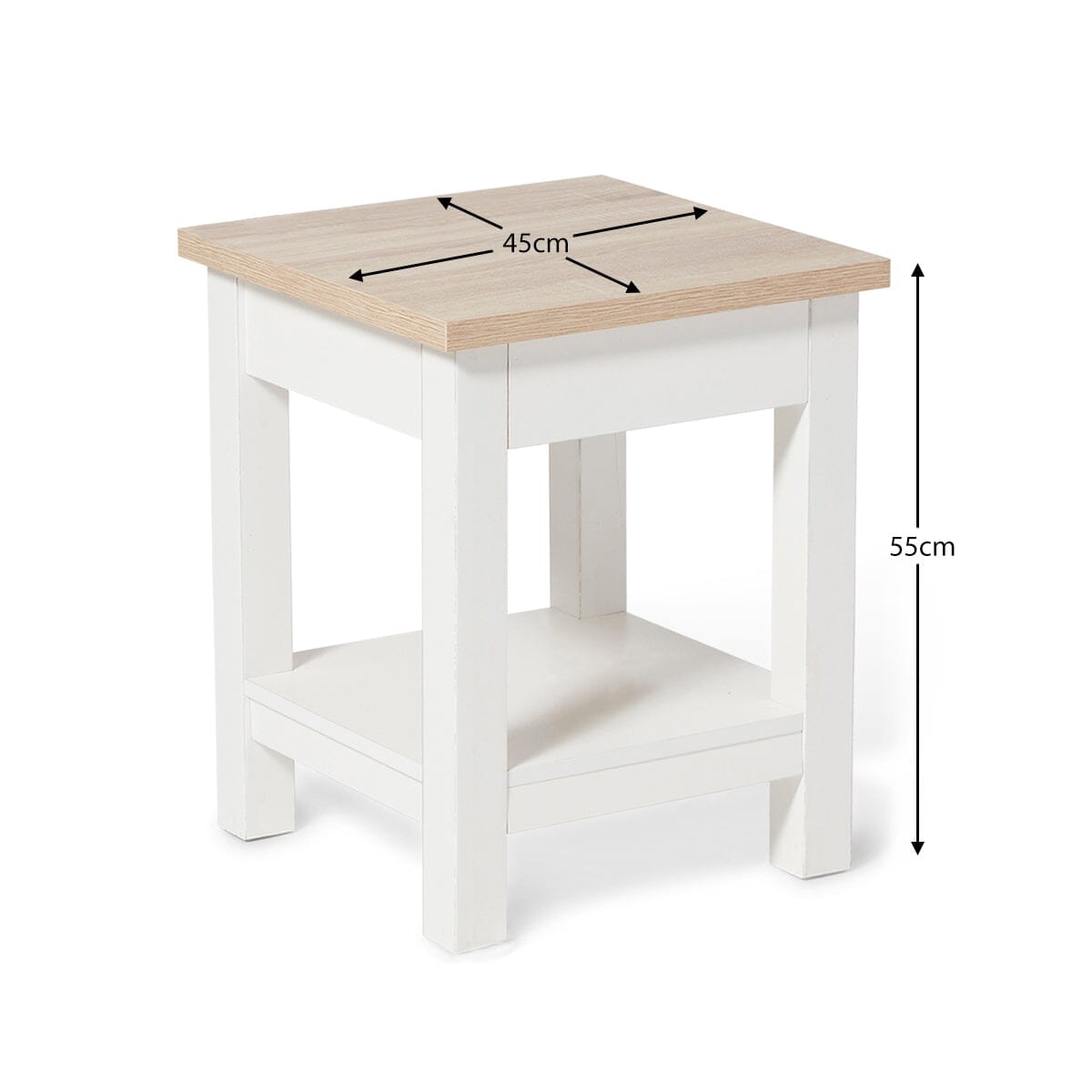 Bampton Alabaster White Side Table