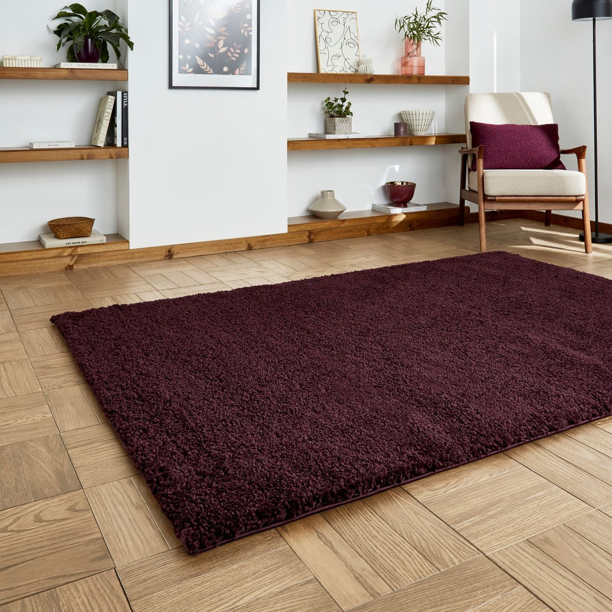 Roswell Stain Resistant Shaggy Rug
