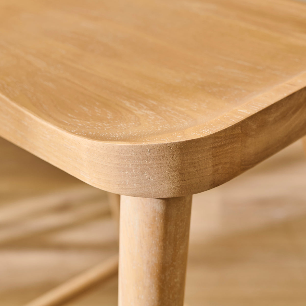 Outlet - Silvester Whitewash Bar Stool