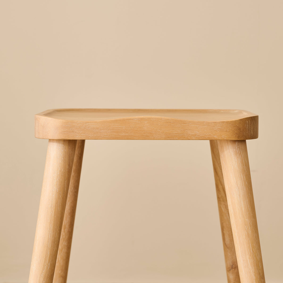 Outlet - Silvester Whitewash Bar Stool