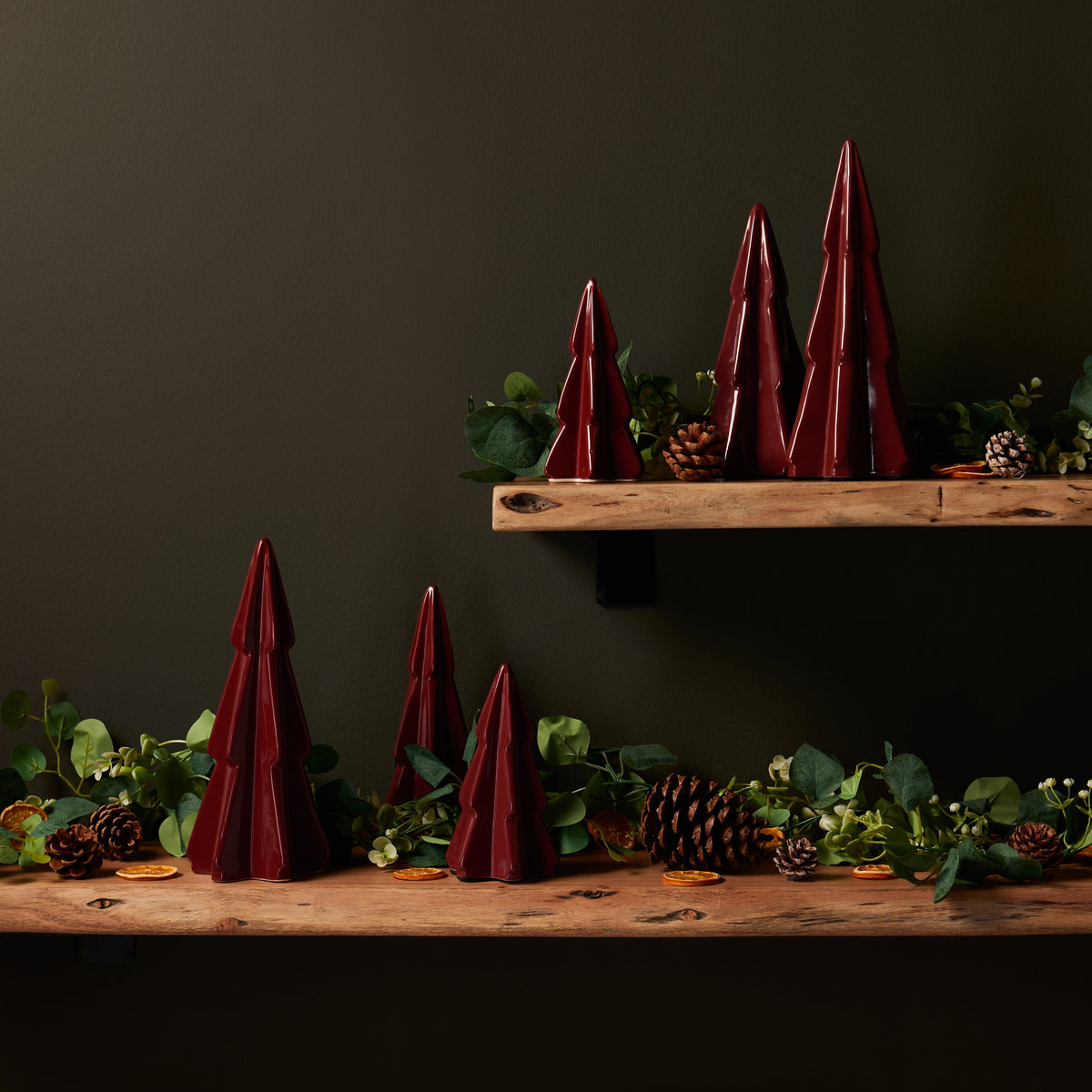 Outlet - Sira Large Ceramic Tree - Red
