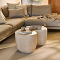 Sohan 84cm Kidney Concrete Coffee Table - Sand