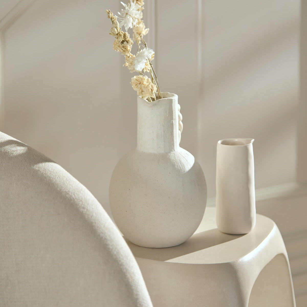 Sohan 32cm Side Table - Sand Concrete
