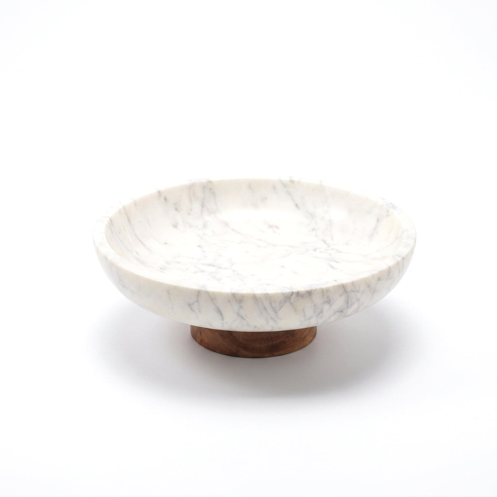 Spello 30cm Bowl - White Marble