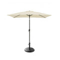 Cream Parasol - 2m Square with Black Base