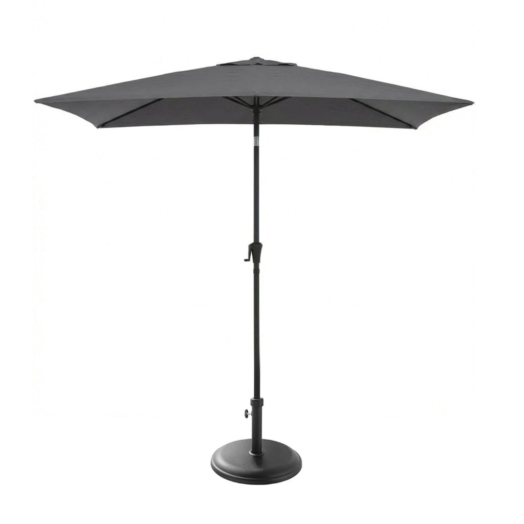 Grey Parasol - 2m Square with Black Base