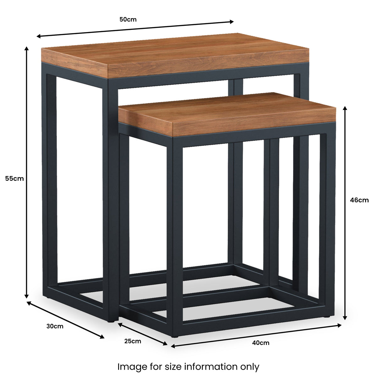 Dunstan Acacia Nest of 2 Tables