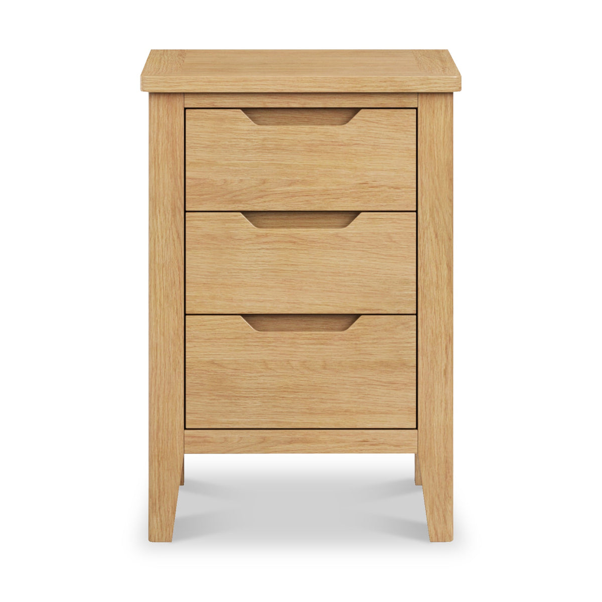 Camdale Oak 3 Drawer Bedside Table
