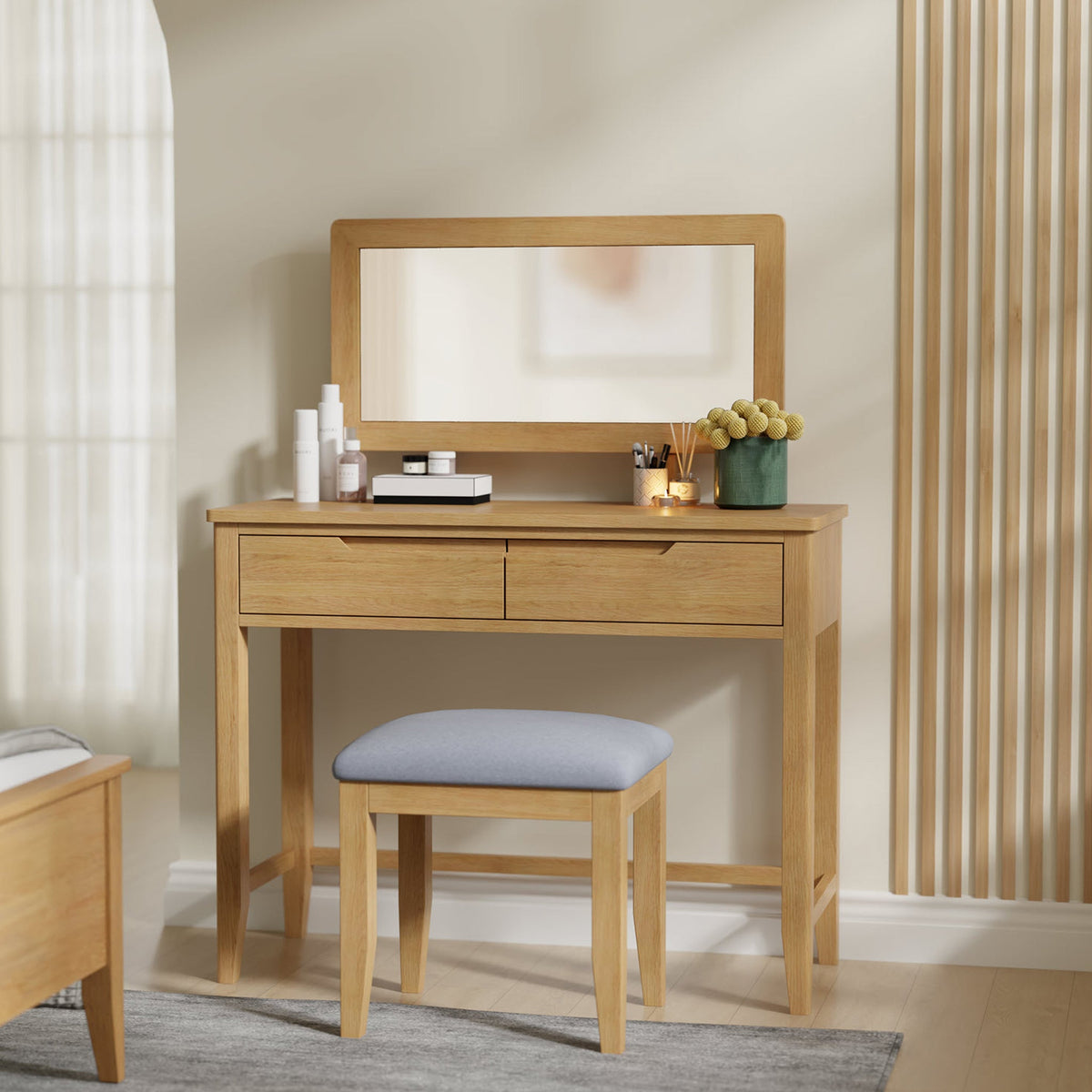 Camdale Oak Dressing Table Mirror