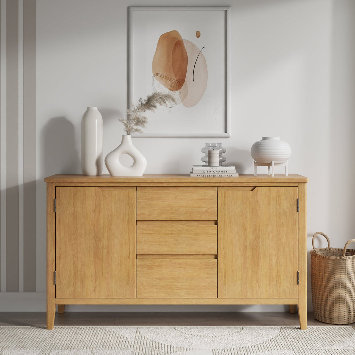 Durham Oak Large Sideboard