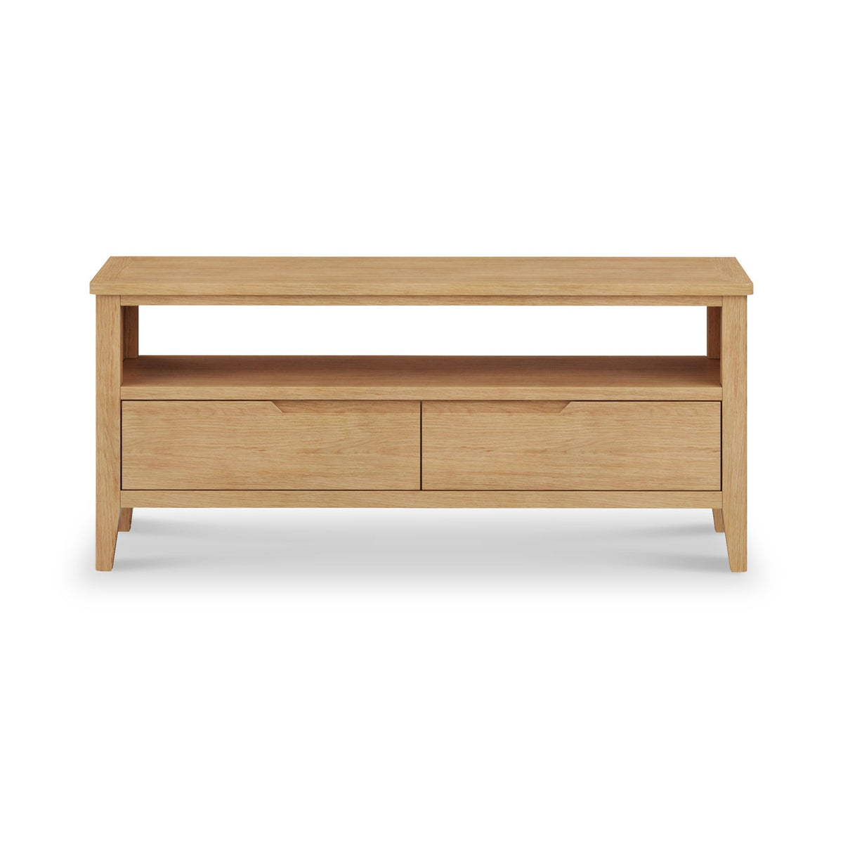 Durham Oak Wide 115cm TV Unit