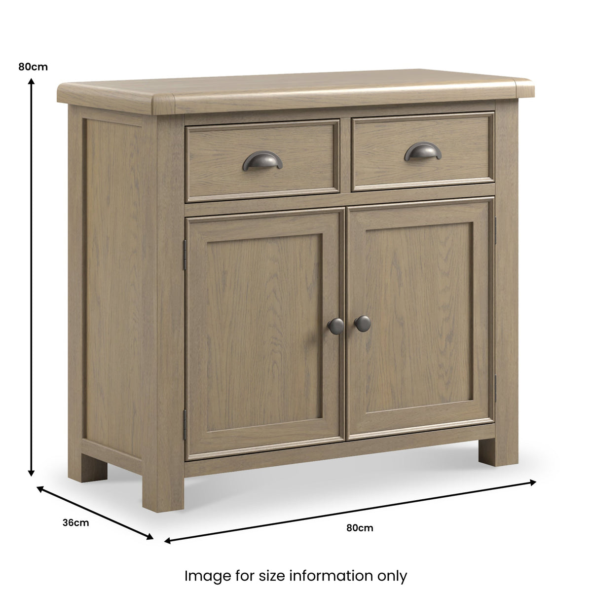 Taunton Smoked Oak Mini Sideboard