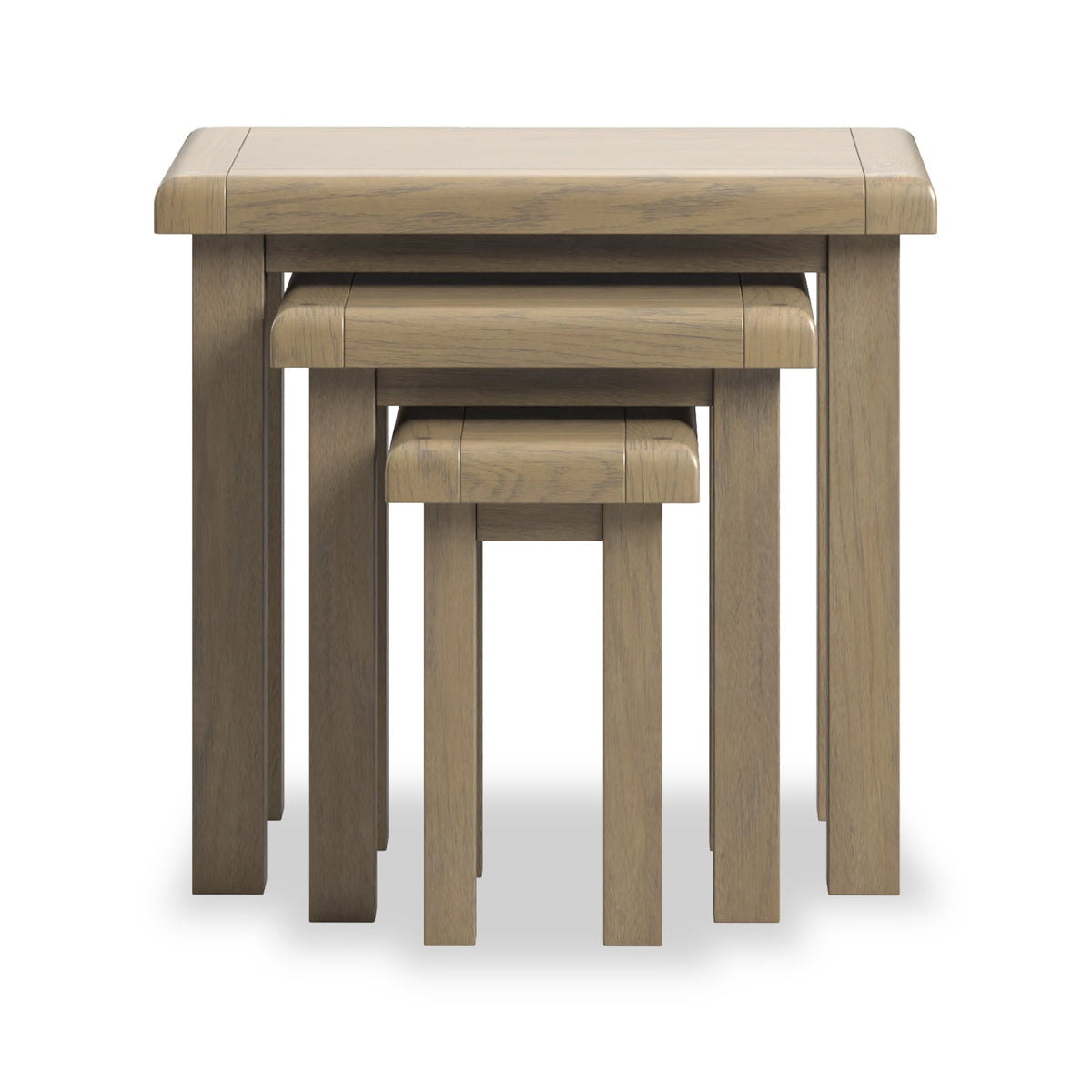 Taunton Smoked Oak Nest of 3 Tables