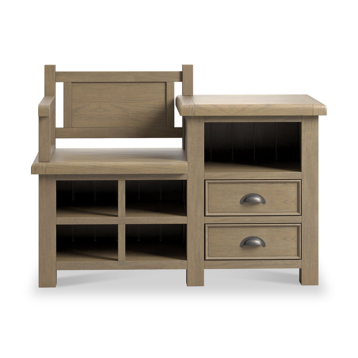 Taunton Smoked Oak Hall Bench