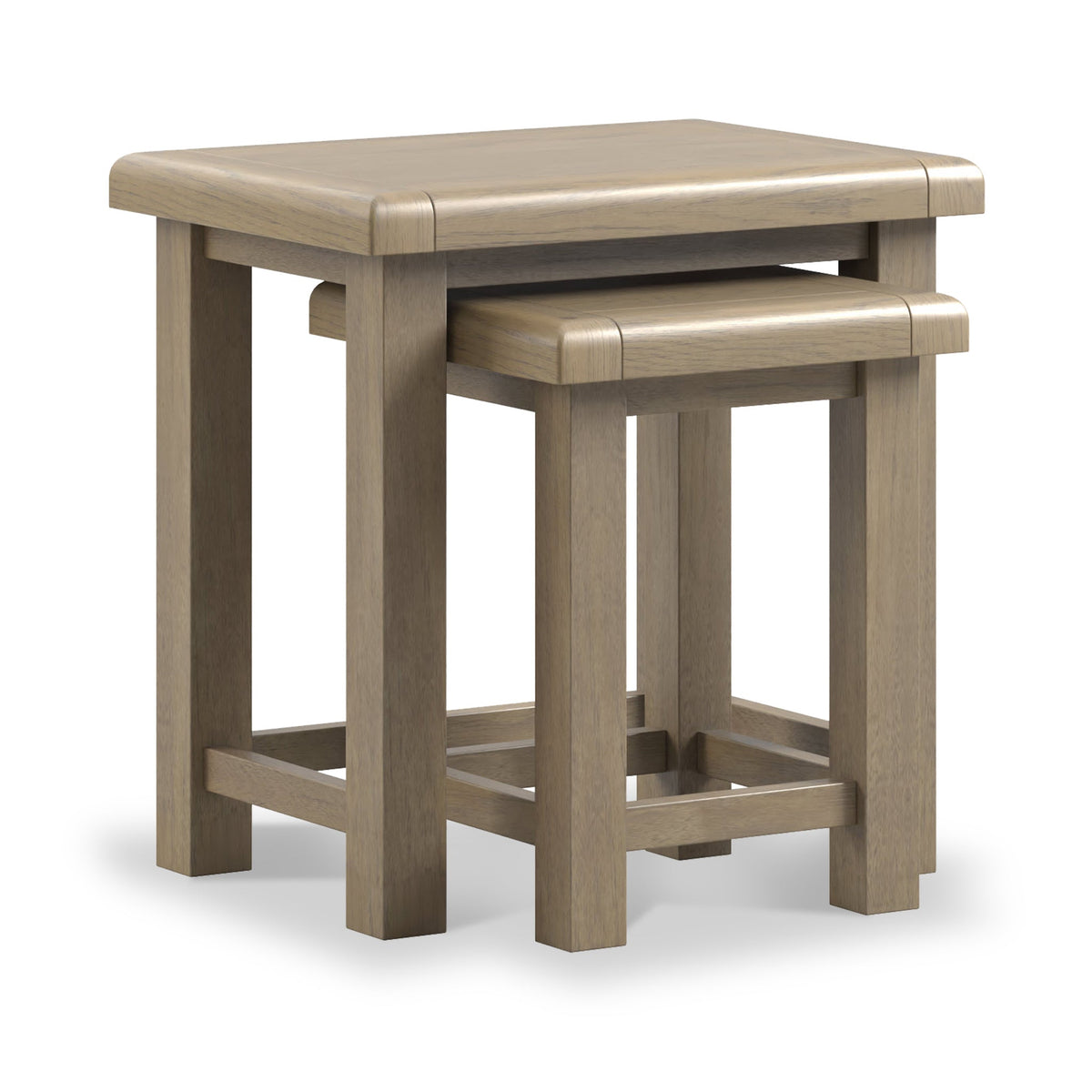 Taunton Smoked Oak Nest of 2 Tables