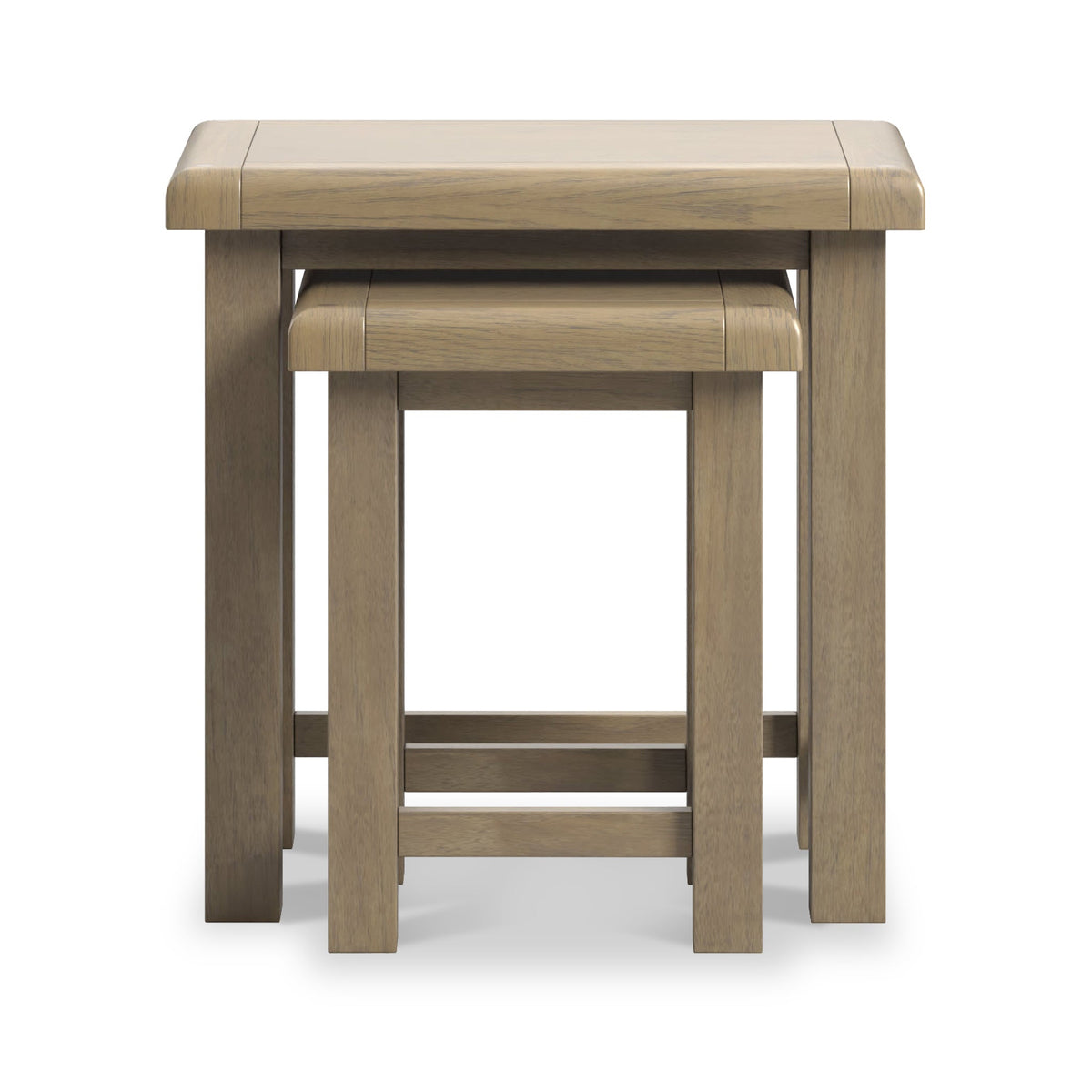 Taunton Smoked Oak Nest of 2 Tables