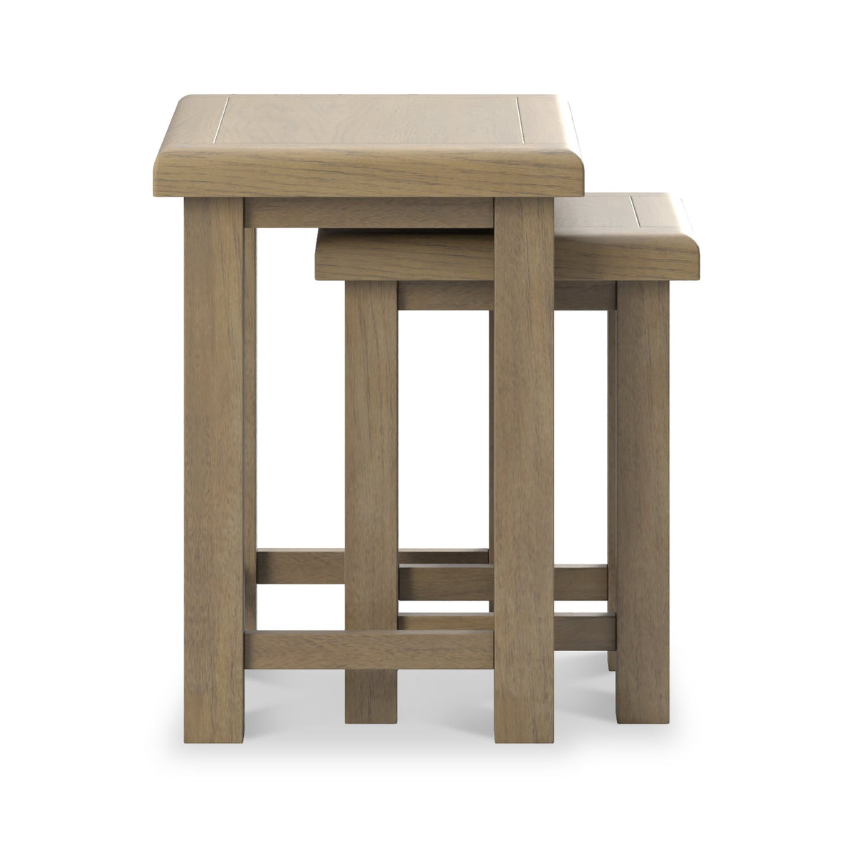 Taunton Smoked Oak Nest of 2 Tables