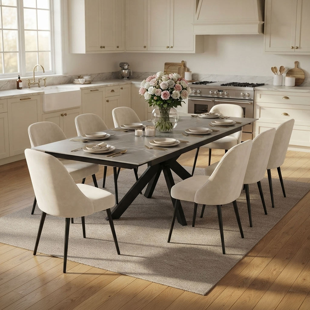Spencer 160-240cm Extendable Ceramic Dining Table