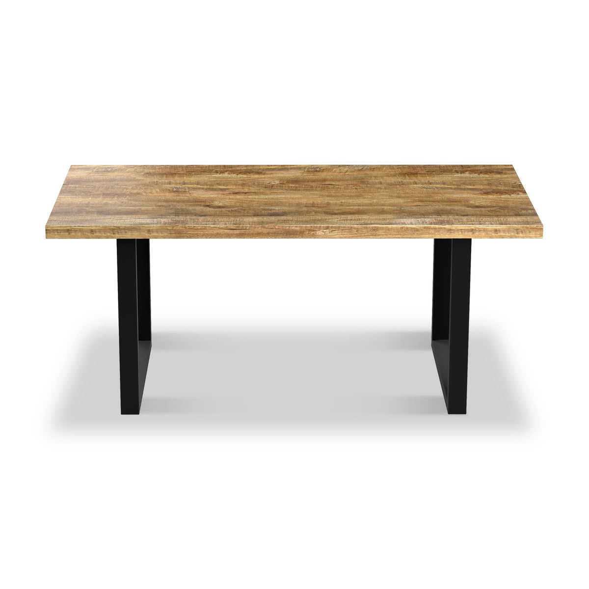 Abel Mango Wood 180cm Dining Table with U Leg