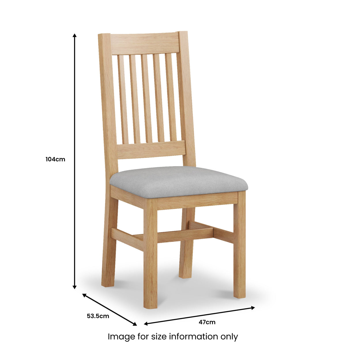 Durham Oak Upholstered Dining Chair
