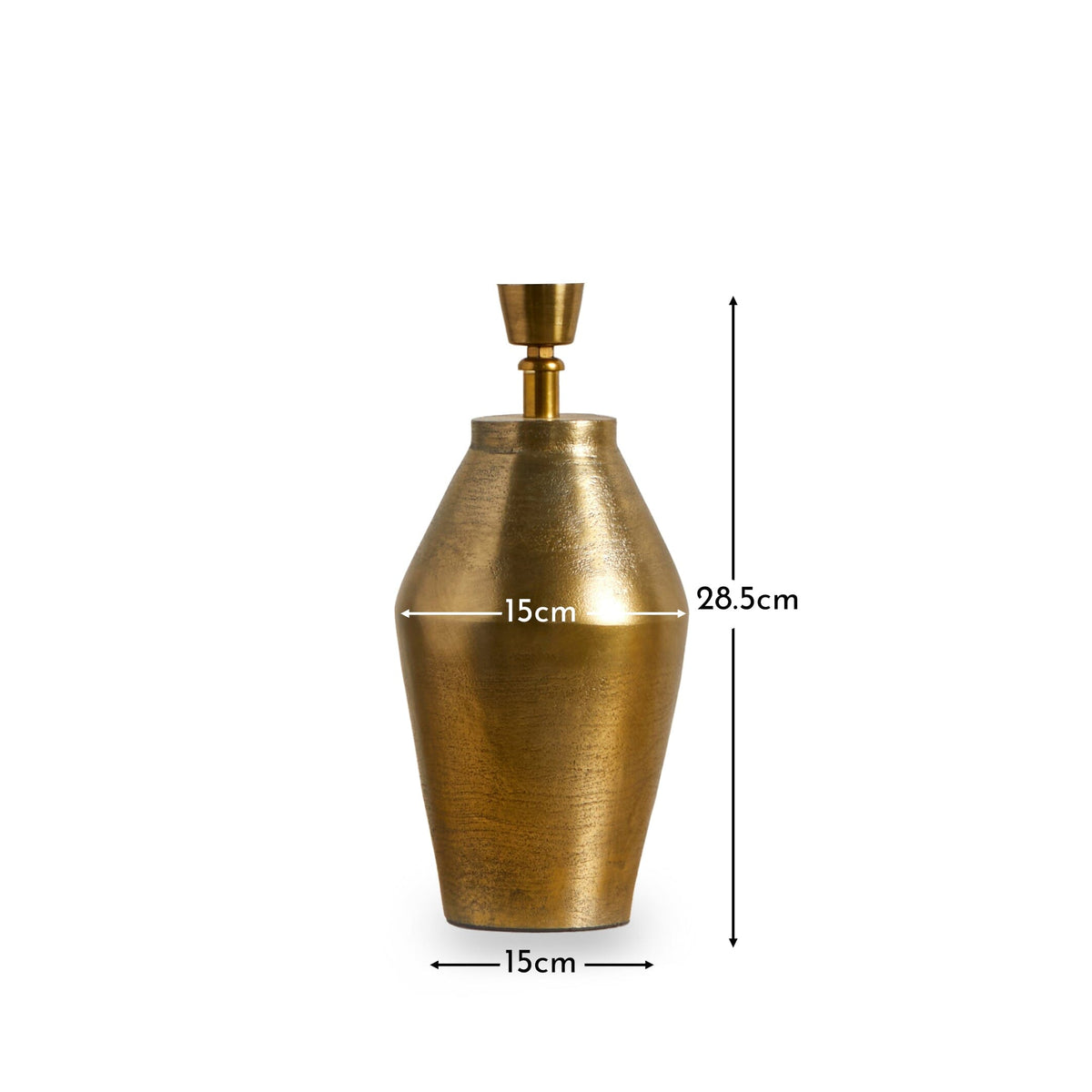 Thurlestone 29cm Metal Lamp Base - Gold