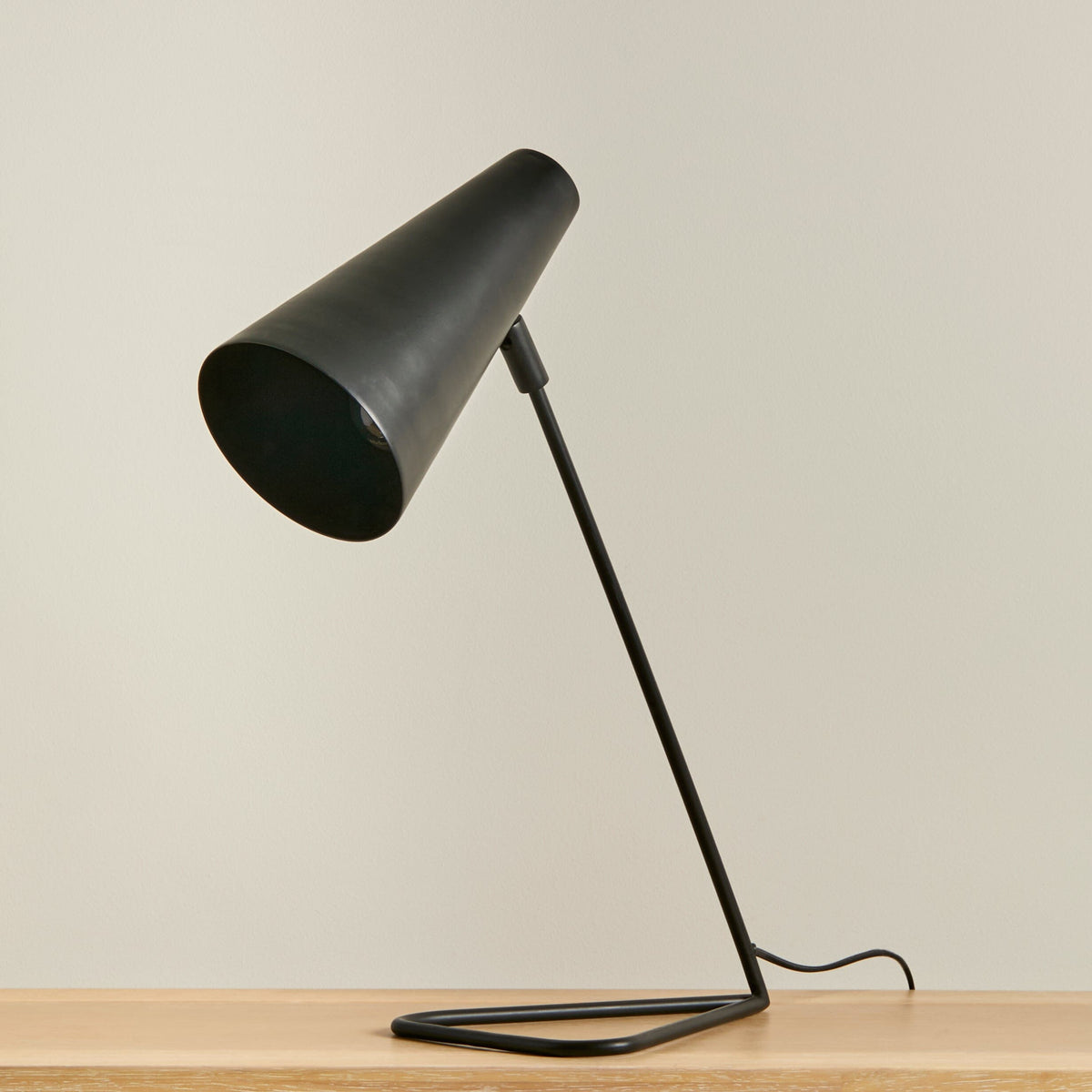 Thurdon 53cm Metal Desk Lamp -  Black