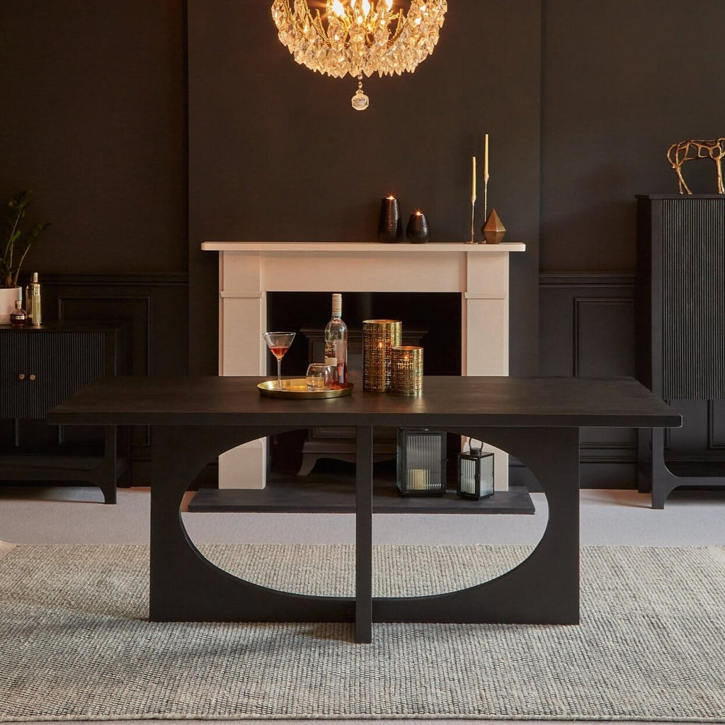 Outlet - Jade Jet Black Acacia Dining Table