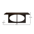 Outlet - Jade Jet Black Acacia Dining Table