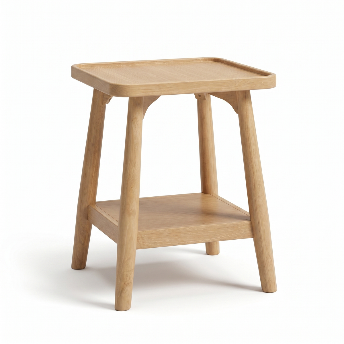 Outlet - Tilly 40cm Square Side Table - Whitewash Oak