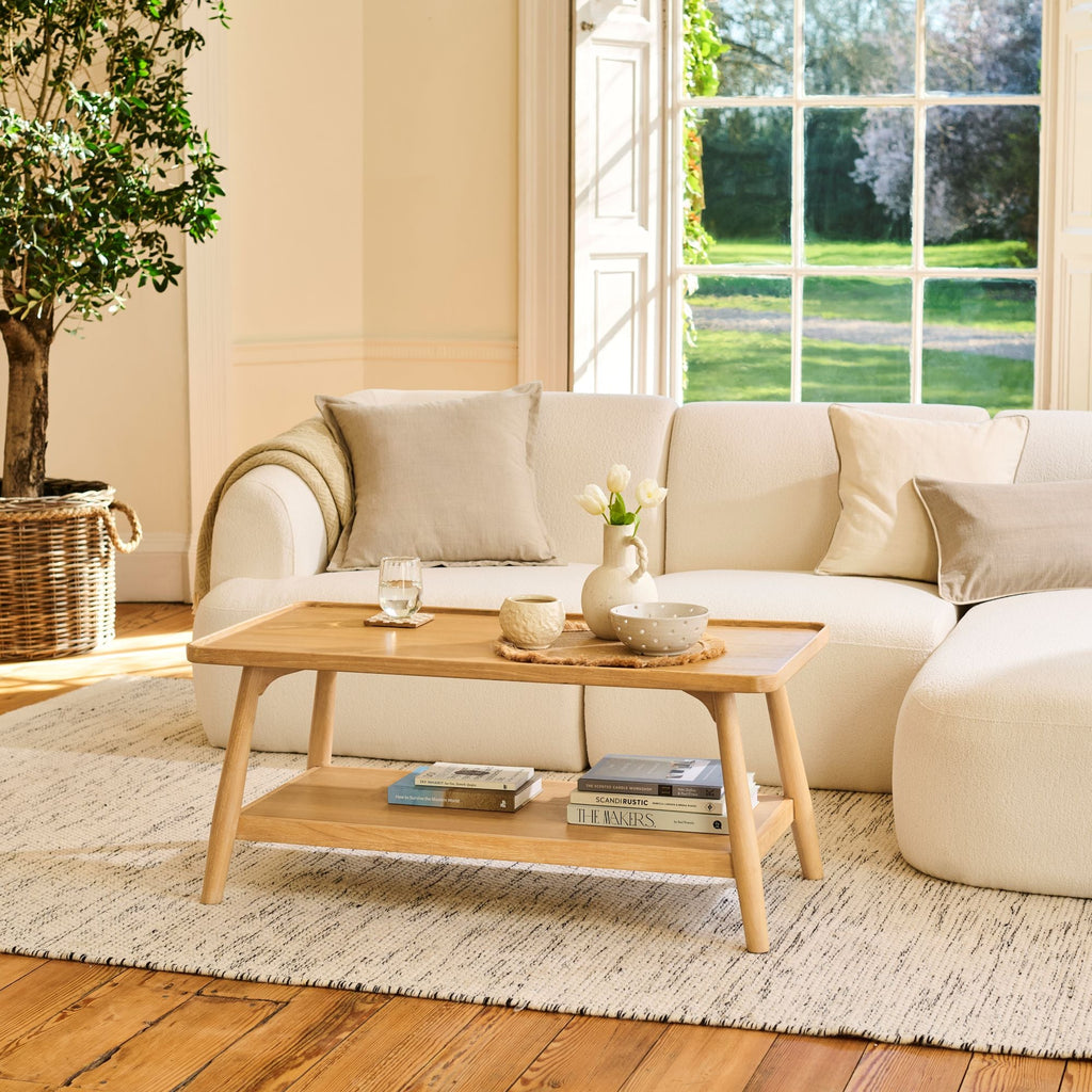Tilly 100cm Rectangular Coffee Table - Whitewash Oak