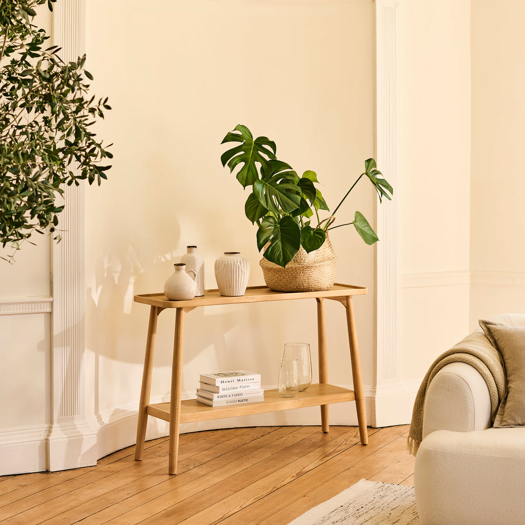 Tilly 110cm Console Table - Whitewash Oak
