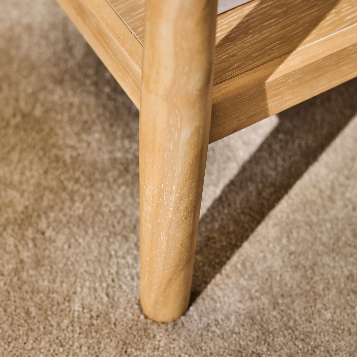 Outlet - Tilly 40cm Square Side Table - Whitewash Oak