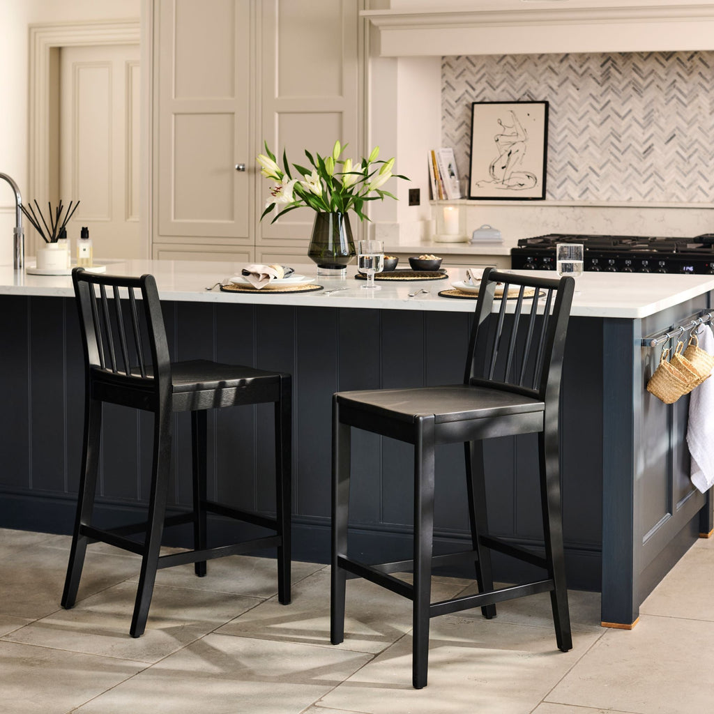 Tilly Bar Stool - Black Oak