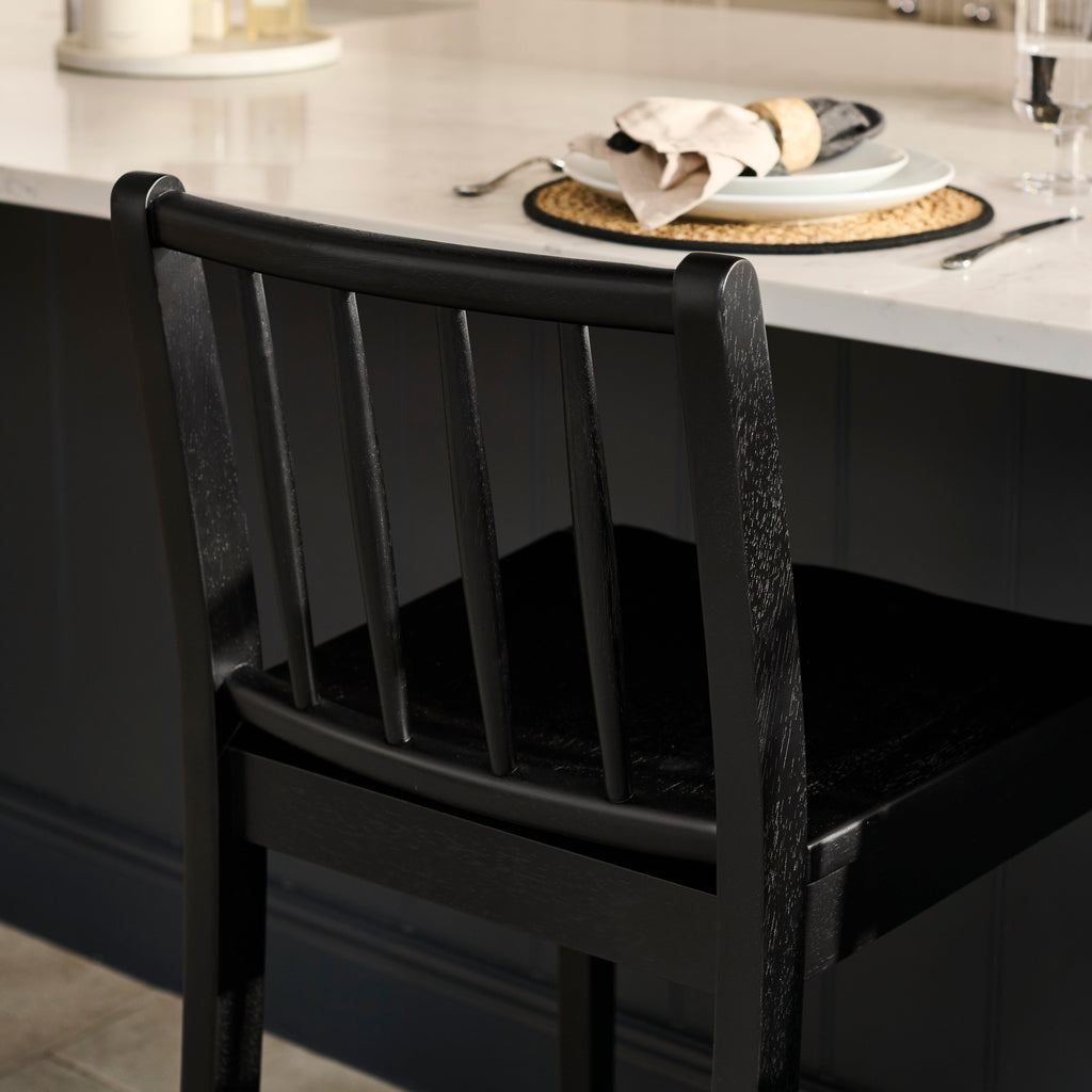 Tilly Bar Stool - Black Oak