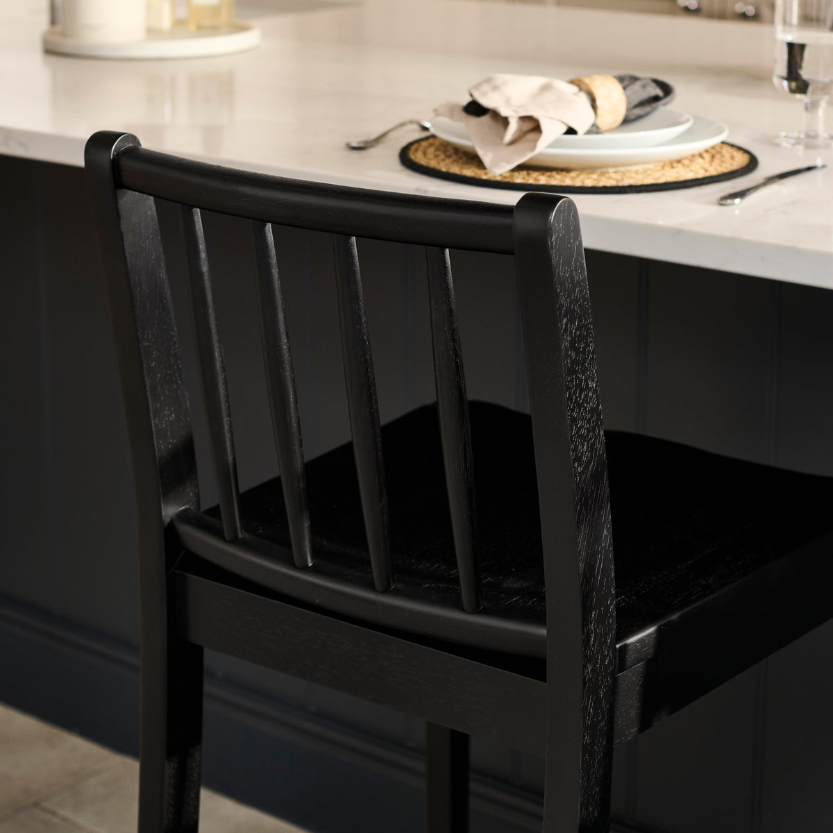 Tilly Bar Stool - Black Oak