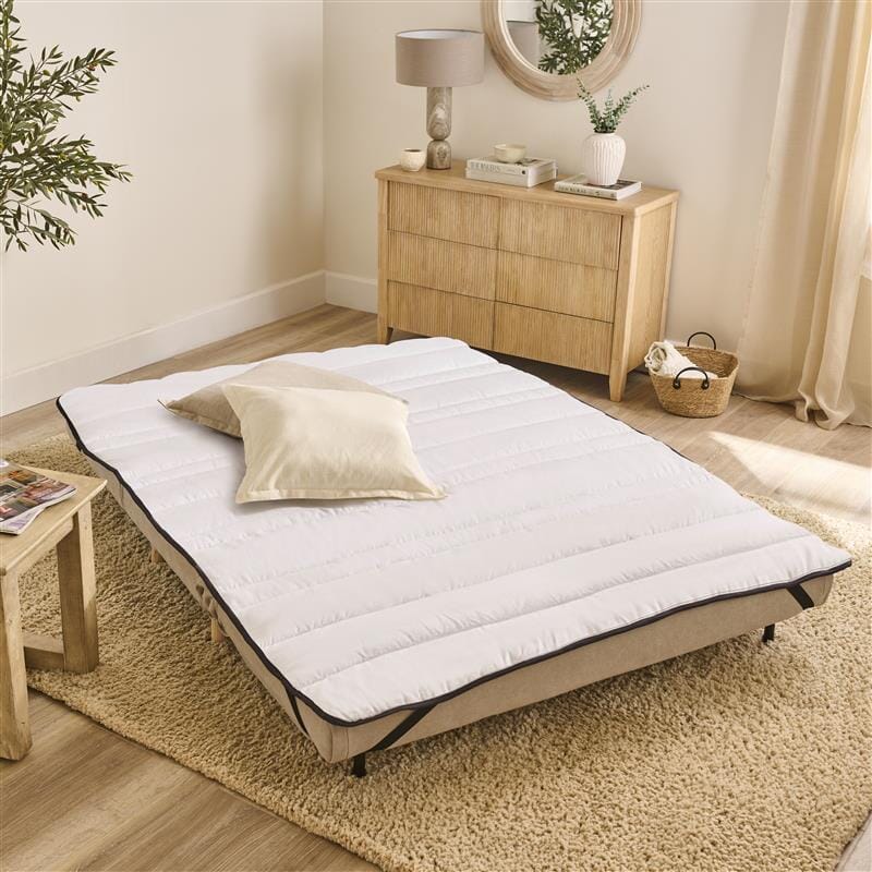 Outlet - Una Double Sofa Bed Topper - White