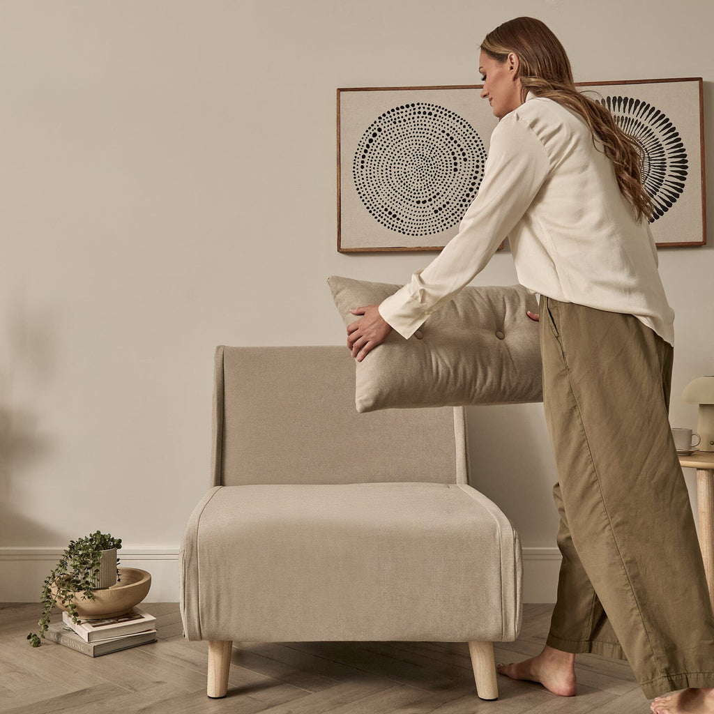 Una Single Sofa Bed - Soft Beige