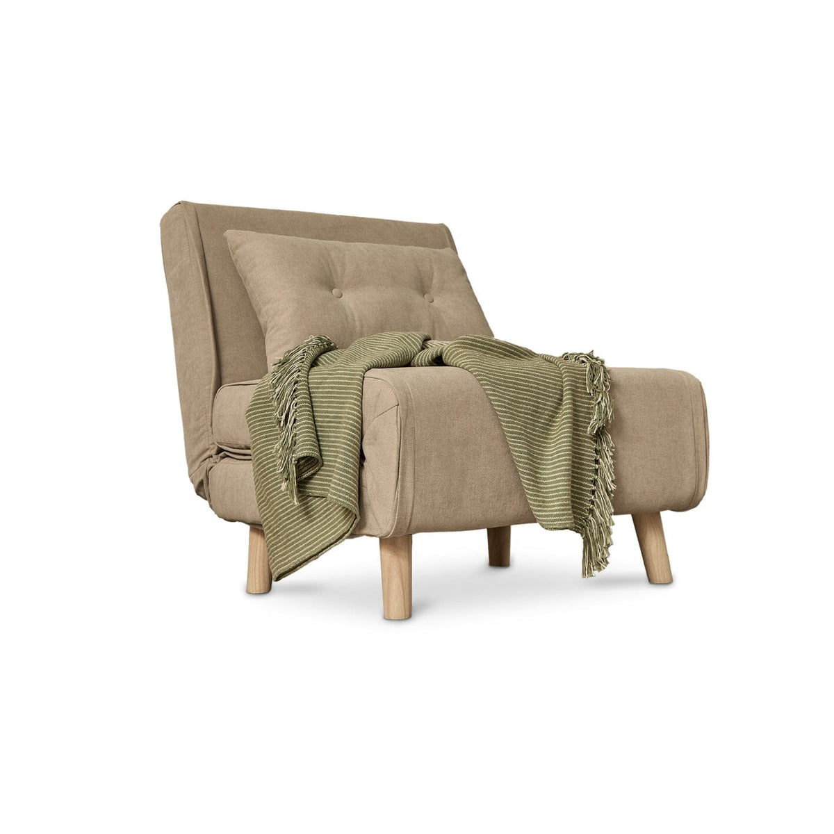 Outlet - Una Single Sofa Bed - Soft Beige