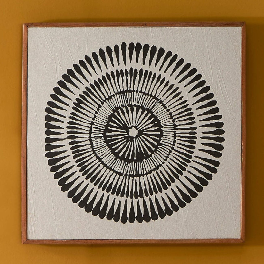 Umari 50x50cm Wall Art - Circle Print on Cotton - III