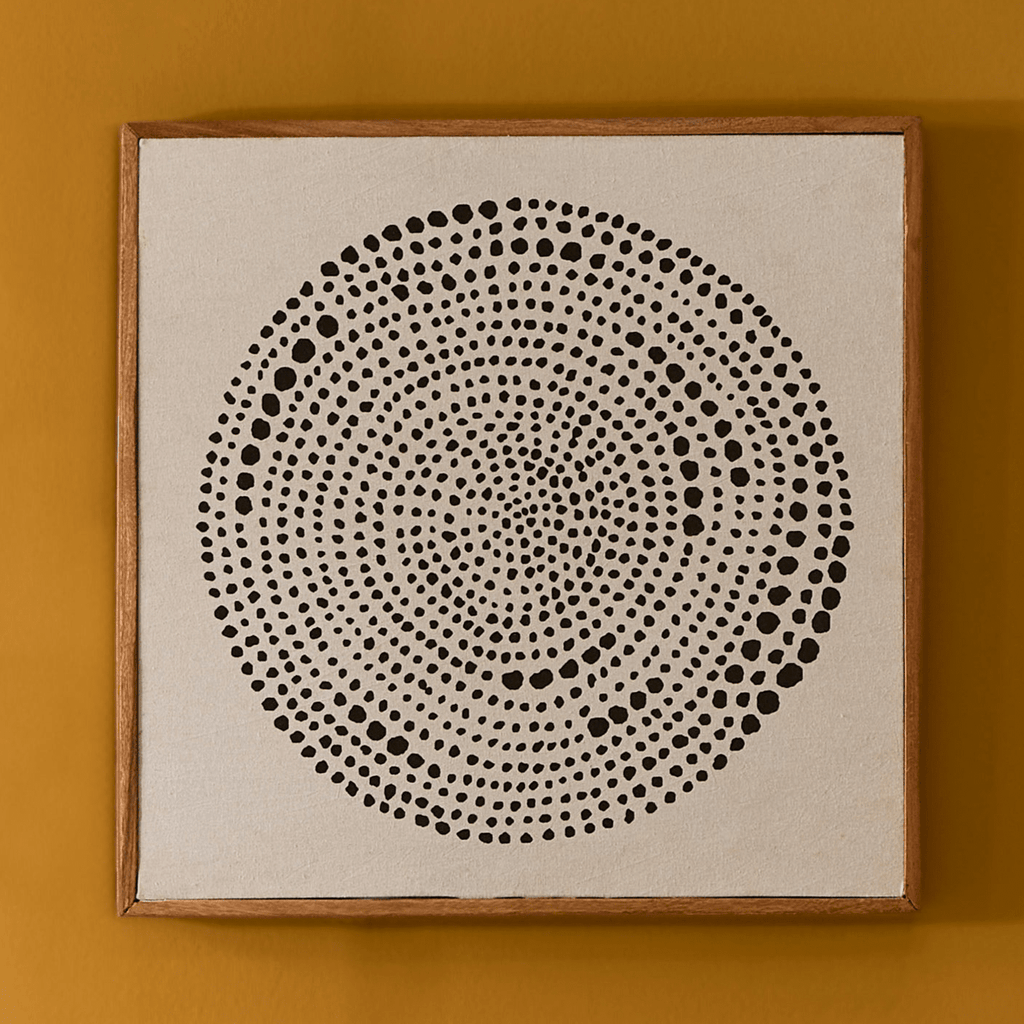 Umari 50x50cm Wall Art - Circle Print on Cotton - II