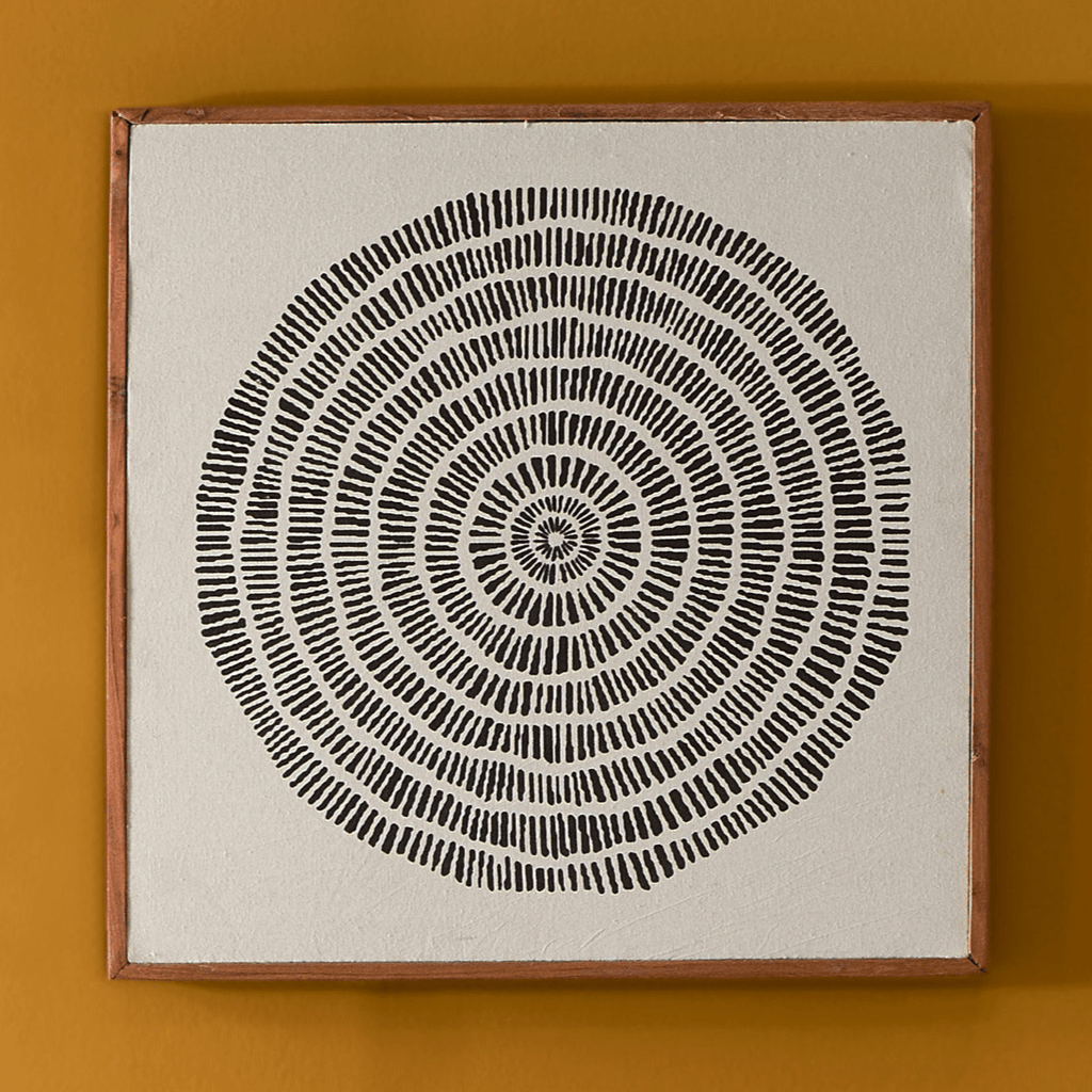 Umari 50x50cm Wall Art - Circle Print on Cotton I