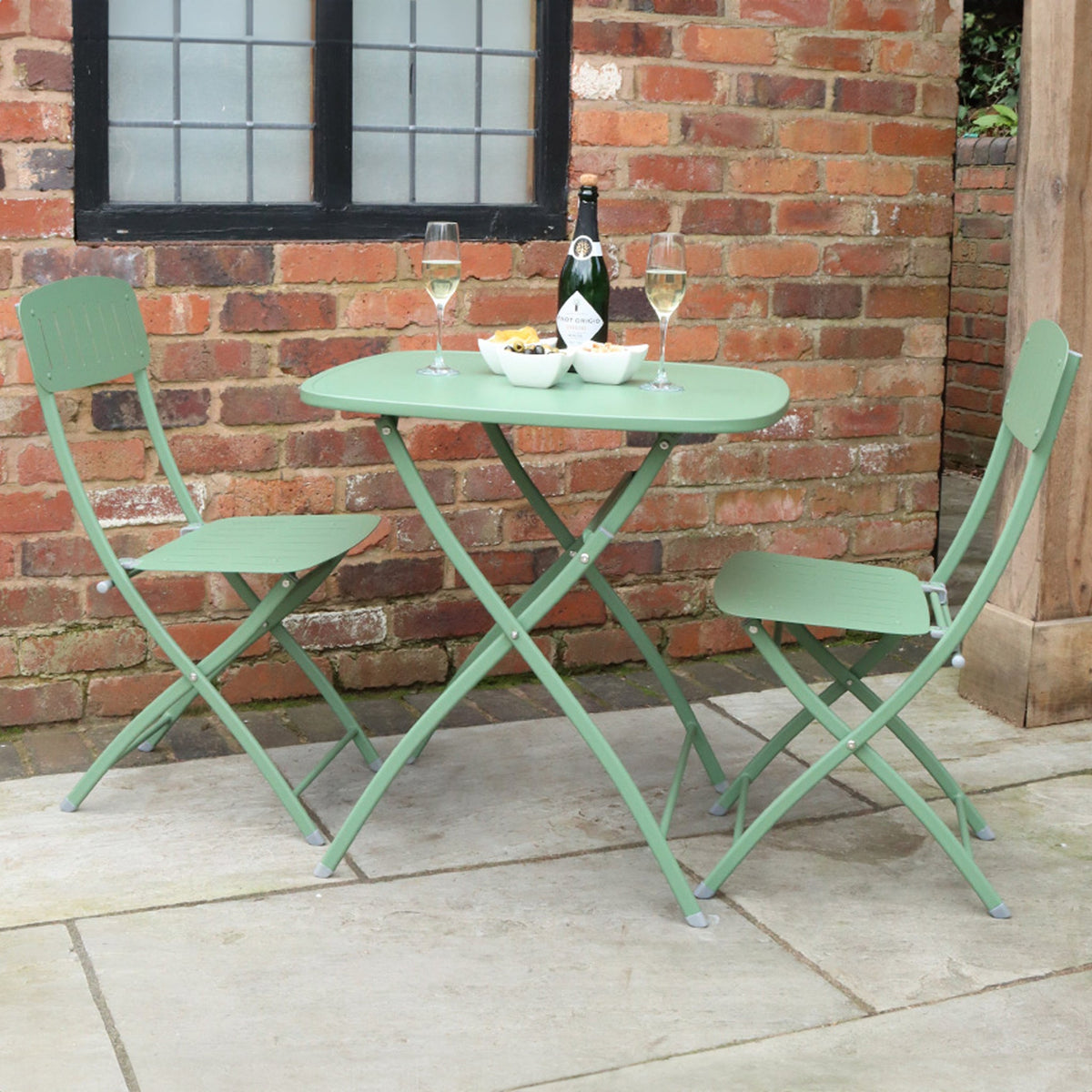 Venice 70cm Square Bistro Set