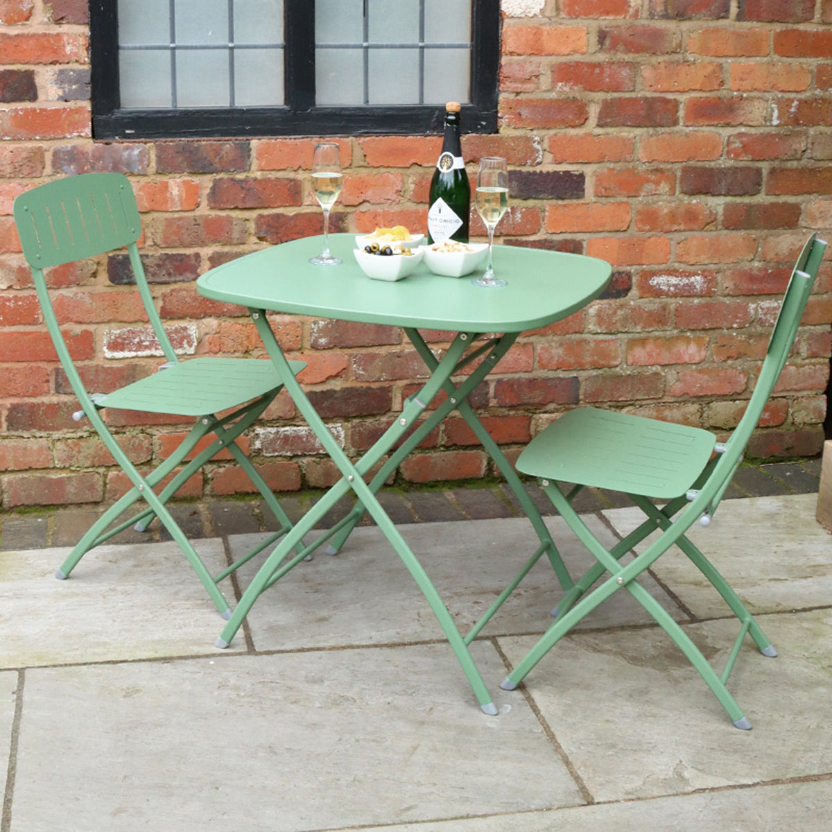 Venice 70cm Square Bistro Set